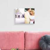 Bruid & bruidegom aangepast voeg foto Wrapped Canv Canvas Afdruk (Insitu (Woonkamer))