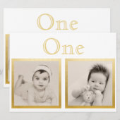 Bruid Bruidegom Aangepaste Leeftijd Gouden Tafelnu Kaart (Voorkant / Achterkant)