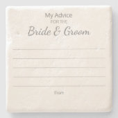 Bruid & Bruidegom Advies Onderzetters (Voorkant)