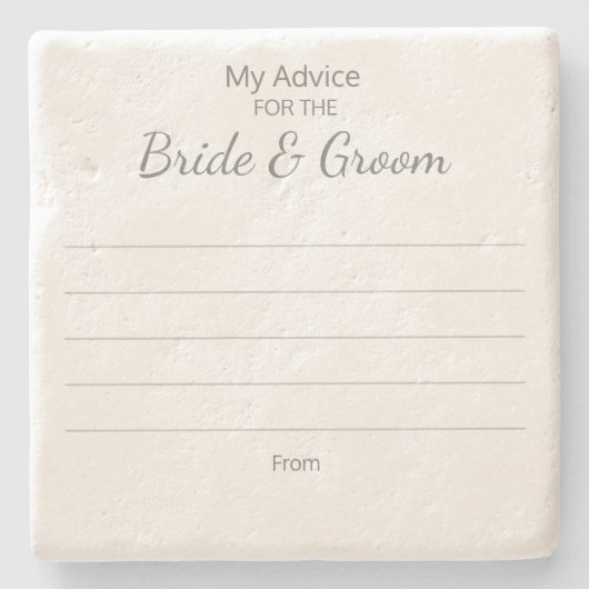 Bruid & Bruidegom Advies Onderzetters (Voorkant)