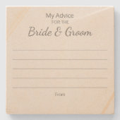 Bruid & Bruidegom Advies Onderzetters (Voorkant)