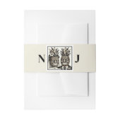 Bruid & bruidegom Aloha Ananas Tiki Bruiloft Uitnodigingen Wikkel (Voorkant Voorbeeld)