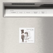 Bruid & bruidegom Bewaar de datum Magneten (Insitu (Vaatwasser))