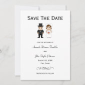 Bruid & Bruidegom - Bewaar de datum Save The Date (Voorkant)