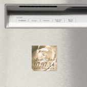 Bruid bruidegom Bloemen Bewaar de datum Magneten (Insitu (Vaatwasser))