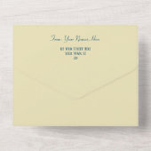 bruid bruidegom bruiloft alles in één uitnodiging (Achterkant)