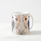 Bruid & bruidegom bruiloft cup koffiemok (Voorkant rechts)