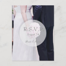 Bruid & bruidegom bruiloft RSVP Uitnodiging Briefkaart