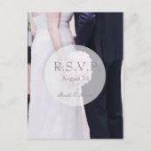 Bruid & bruidegom bruiloft RSVP Uitnodiging Briefkaart (Voorkant)