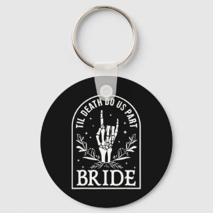 Bruid bruidegom bruiloft Verloving Halloween paar Sleutelhanger