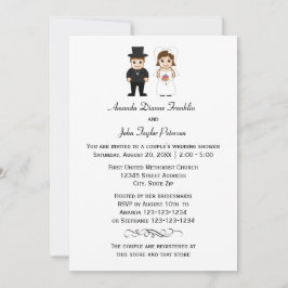 Bruid & bruidegom - Couple's Shower Uitnodiging