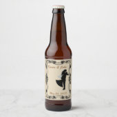 Bruid & bruidegom Custom Bier Fles Label Bier Etiket (Voorkant)
