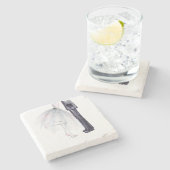 Bruid & Bruidegom Dans Waterverf onderzetter (Zijkant)