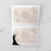 Bruid & Bruidegom Dansen Bloemkaart (Binnen)