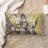 Bruid Bruidegom Edelsteen Geel Rood Marmer Aandenk Kussen (Deken)