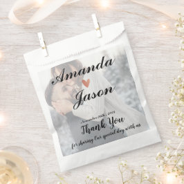 bruid bruidegom foto dank u bruiloft feest bedankzakje