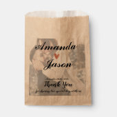 bruid bruidegom foto dank u bruiloft feest bedankzakje (Voorkant)