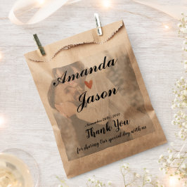 bruid bruidegom foto dank u bruiloft feest bedankzakje