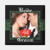 Bruid & Bruidegom Fotomagneet Magneet (Voorkant)