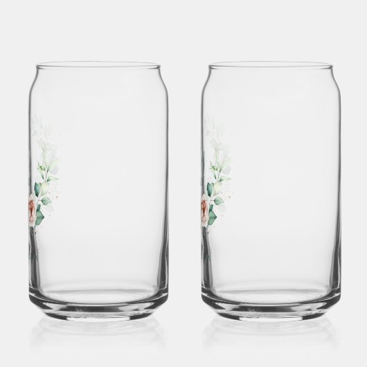 Bruid & bruidegom gepersonaliseerde heer & mevrouw blikvorm glas (Links)