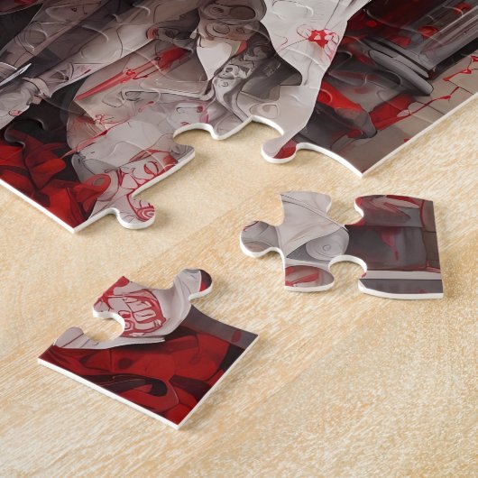 Bruid & bruidegom Gothics Legpuzzel (Zijkant)