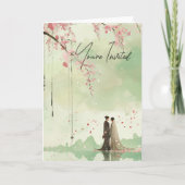 Bruid & Bruidegom Green Theme Wedding (Voorkant)