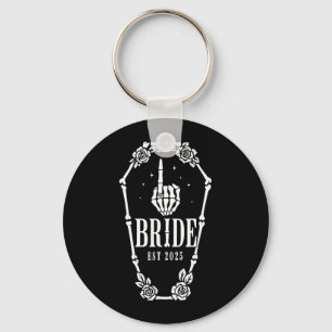 Bruid Bruidegom Halloween Huwelijk Feest Skelet Sleutelhanger