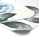 Bruid Bruidegom Handtekening Dranken Bar Menu Bord Poster (Hoek)