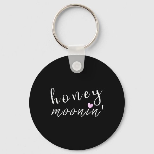 Bruid Bruidegom Honey Moonin Paren Huwelijk Grappi Sleutelhanger (Voorkant)