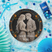 Bruid & Bruidegom Huwelijk Persoonlijk Papieren Bordje (Feest)