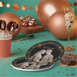 Bruid & Bruidegom Huwelijk Persoonlijk  Papieren Bordje