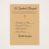Bruid & bruidegom Huwelijk Spiritueel Boeket Heili Visitekaartje (Achterkant)