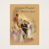 Bruid & bruidegom Huwelijk Spiritueel Boeket Heili Visitekaartje (Voorkant)