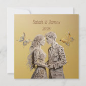 Bruid & bruidegom Huwelijkscadeaus Kaart (Voorkant)