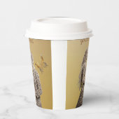 Bruid & bruidegom Huwelijkscadeaus Papieren Bekers (Links)