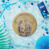 Bruid & bruidegom Huwelijkscadeaus Papieren Bordje (Feest)