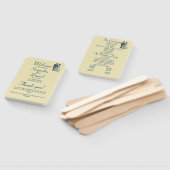  bruid bruidegom huwelijksceremonie programma handwaaier (Niet-gemonteerd)