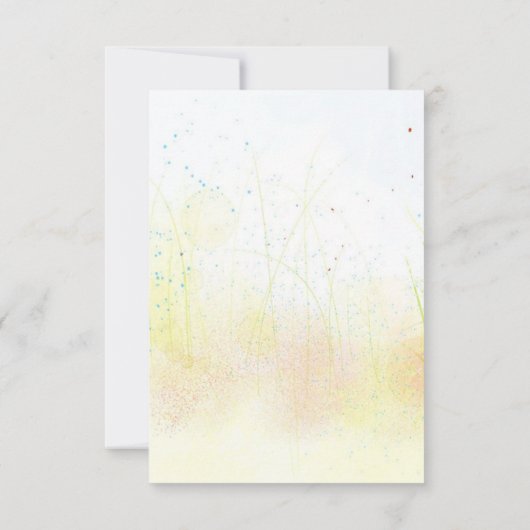 Bruid bruidegom illustratie bruiloft uitnodiging (Achterkant)