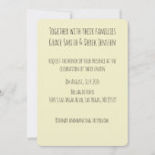 Bruid & bruidegom in auto bruiloft uitnodiging (Achterkant)