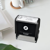 Bruid bruidegom initialen krans bruiloft retour ad  zelfinktende stempel