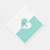 Bruid & bruidegom Jij & Ik Wedding Suite Party Servet (Hoek)