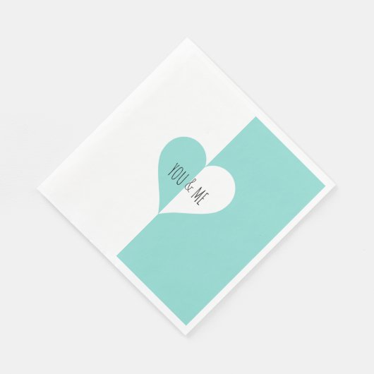 Bruid & bruidegom Jij & Ik Wedding Suite Party Servet (Hoek)