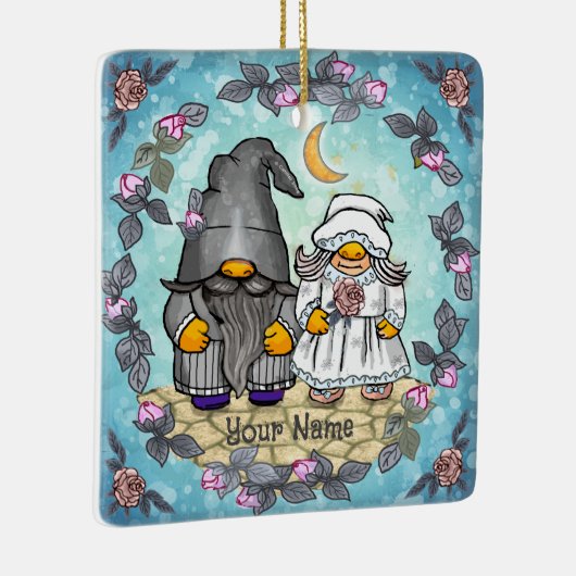 Bruid & Bruidegom kabouter Keramisch Ornament (Rechts)