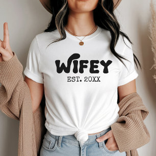 Bruid & Bruidegom Koppel Huwelijksfeest Maatwerk T T-shirt