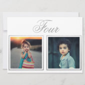 Bruid Bruidegom Leeftijd Elegant Klasse Zilver Taf Kaart (Achterkant)