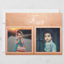 Bruid Bruidegom Leeftijd Elegant Roze Gouden Tafel Kaart