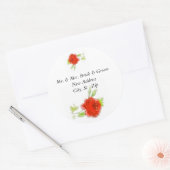 Bruid & bruidegom Mailing Labels Sjabloon (Envelop)