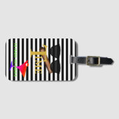 Bruid & Bruidegom Martini Sigaren Reis Ben je weg Bagagelabel (Voorkant (horizontaal))