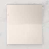 Bruid & bruidegom Modern Blush Roze Bruiloft Plaatskaartje (Binnenkant ongevouwen)