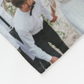 Bruid & Bruidegom Namen 16-Foto Collage Trouwcadea Fleece Deken (Hoek)